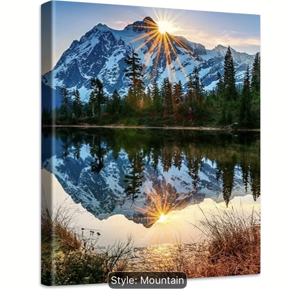 نقاشی با اعداد طرح کوهستان سایز 50*40