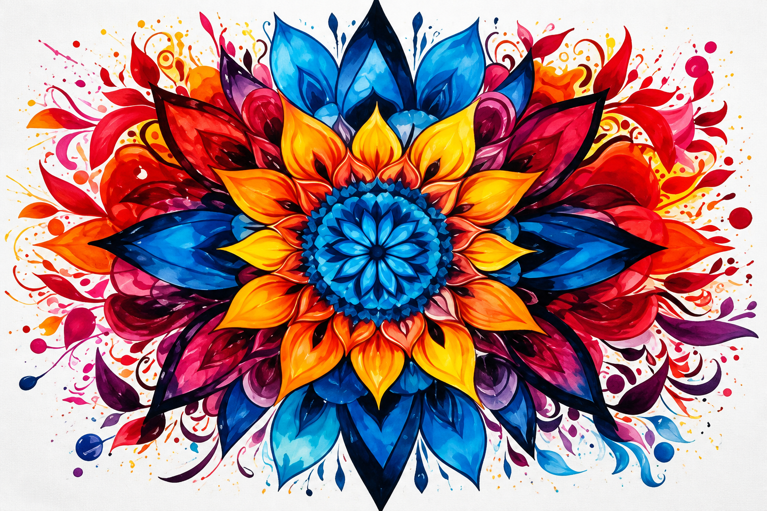 نقاشی الماسی طرح ماندلا سایز 50*40